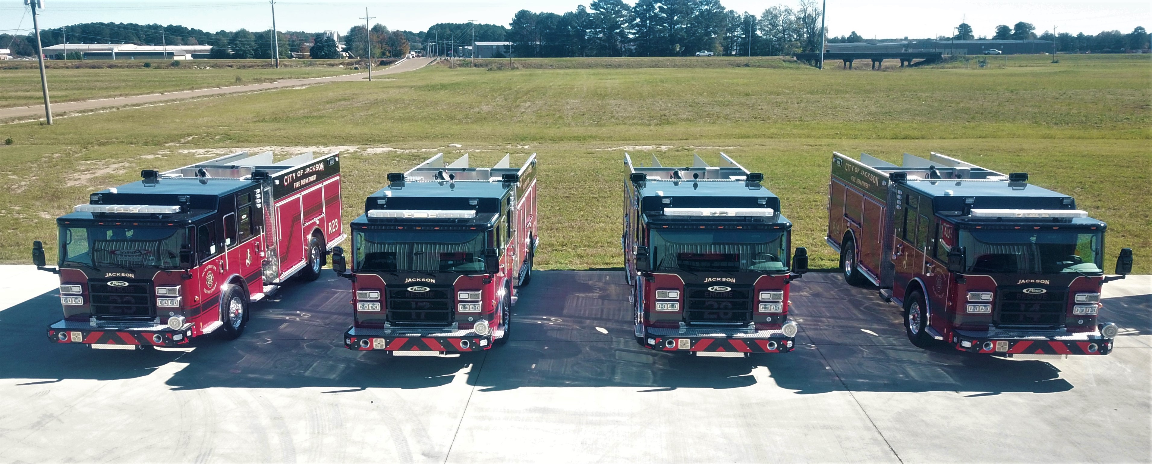 4 Pierce Enforcer PUC Pumpers to Jackson Fire Department Emergency