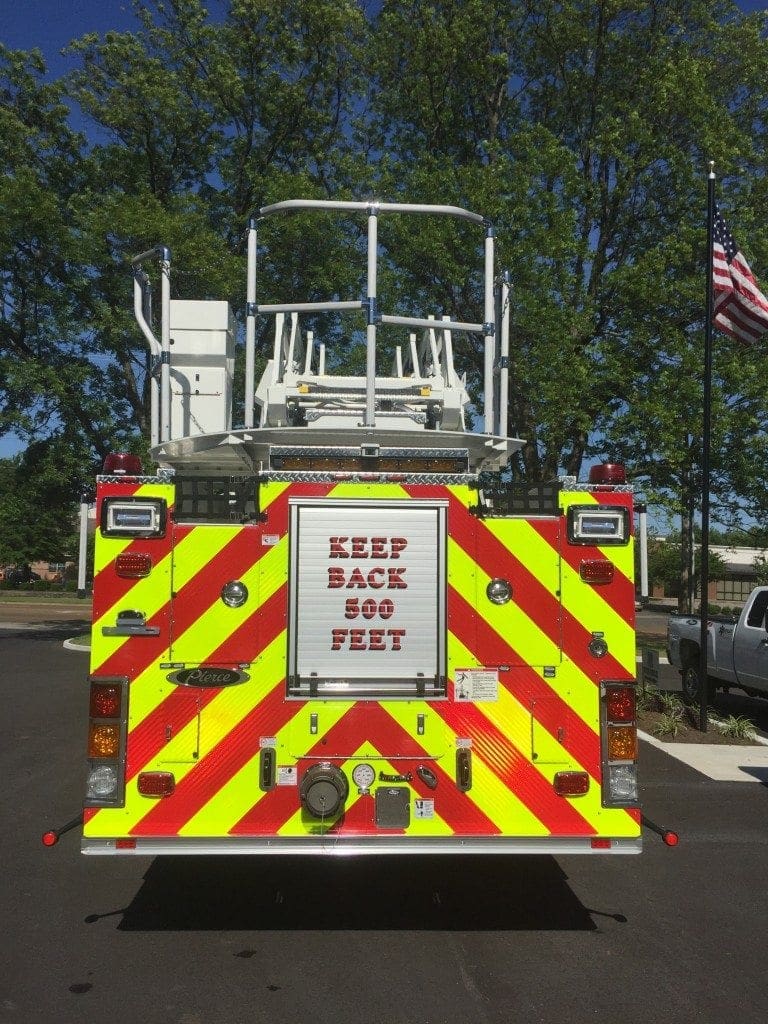 Pierce Enforcer Ascendant 107' Aerial to Huntsville Fire & Rescue