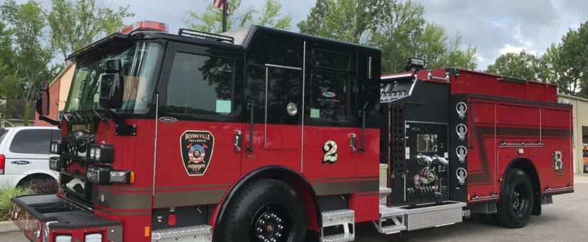 Pierce Enforcer Custom Pumper to Booneville Fire Department