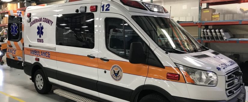 2 Demers TSE Ford Transit Type II Ambulances to Anderson County EMS