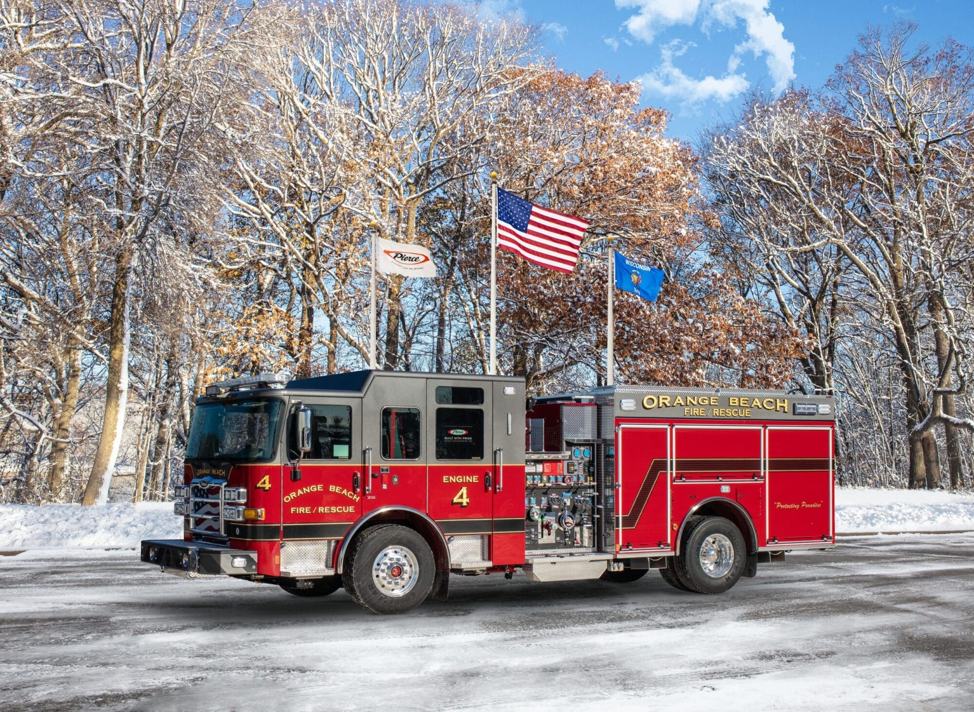 Pierce Enforcer Pumper to Orange Beach Fire Department - Emergency ...