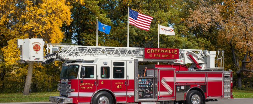 Pierce Enforcer 110′ Ascendant Platform to Greenville Fire Department