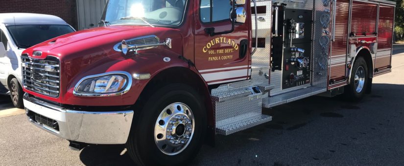 Pierce Commercial Pumper to Panola County & Courtland Fire Department