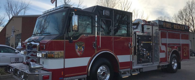 Pierce Impel Pumper to Cleveland Volunteer Fire Department