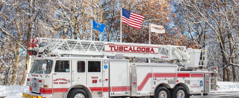 Pierce Arrow XT Aerial HD 107′ ASL Tandem to Tuscaloosa Fire Rescue