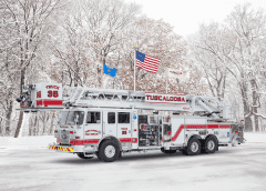 Pierce Arrow XT 100′ Rear Mount Platform to Tuscaloosa Fire Department