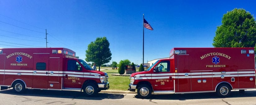 2 Braun E-450 Chief XL Type III Ambulances to Montgomery Fire & Rescue
