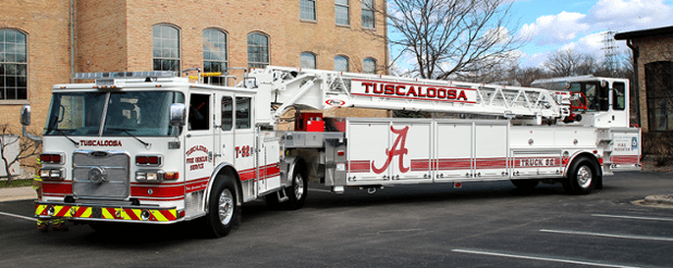 Pierce Arrow XT 107′ Ascendant Tiller to Tuscaloosa Fire & Rescue Service